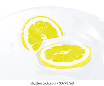 Lemon. Vector