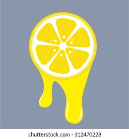 lemon vector Background