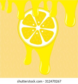 lemon vector Background