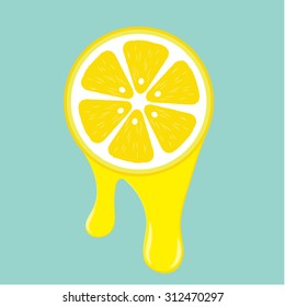 lemon vector Background