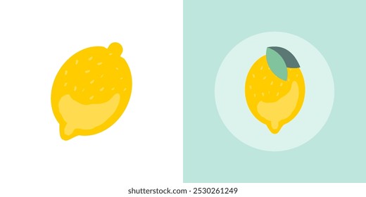 Lemon vector background lemonade icon logo graphic design isolated