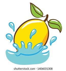 Lemon Vector Cartoon Graphic Clipart Design