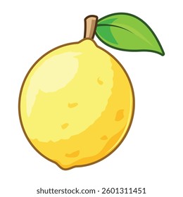 lemon vector, lemon cartoon, lime 2d cartoon 
