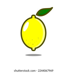 Lemon vector design with white background