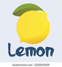 Lemon vector drawing and art