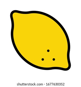 icono de color plano vectorial limón 