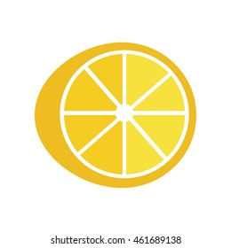 Lemon vector in flat style design