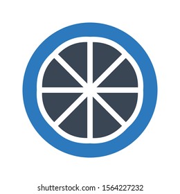lemon vector glyph colour icon 