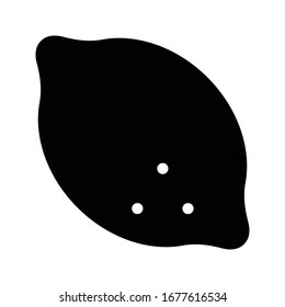 lemon vector glyph flat icon 