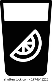 lemon vector glyph flat icon