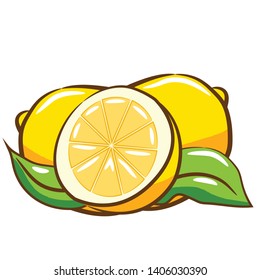 lemon vector graphic clipart design