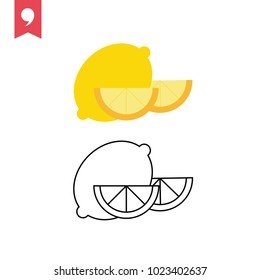 Lemon vector icon