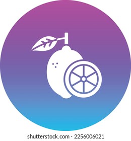 Lemon vector icon. Can be used for printing, mobile and web applications.