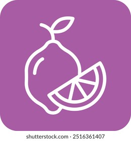 Lemon Vector Icon Design Illustration