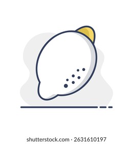 Lemon vector icon. Graph symbol for food and drinks web site, apps design, mobile apps and print media, logo, UI