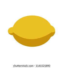 lemon vector icon illustration isolated on white background.