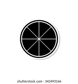 lemon - vector icon with shadow