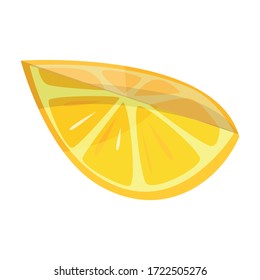 Lemon vector icon.Cartoon vector icon isolated on white background lemon.