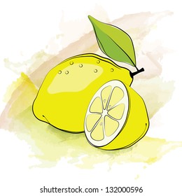 Lemon. Vector illustration