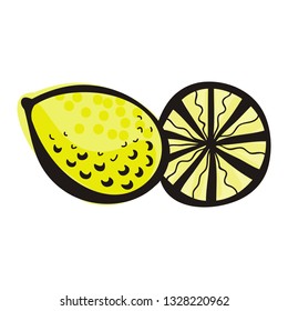  Lemon. Vector illustration
