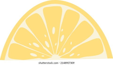 Lemon vector illustration design isolated on bright white background.