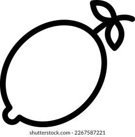 lemon Vector illustration on a transparent background. Premium quality symmbols. Thin line vector icons for concept and graphic design.