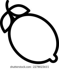 lemon Vector illustration on a transparent background. Premium quality symmbols. Thin line vector icons for concept and graphic design.