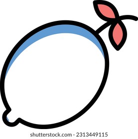 lemon Vector illustration on a transparent background. Premium quality symmbols. Line Color vector icons for concept and graphic design.