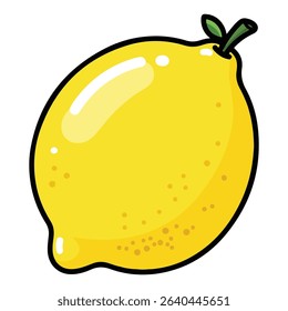 Lemon vector illustration, simple design