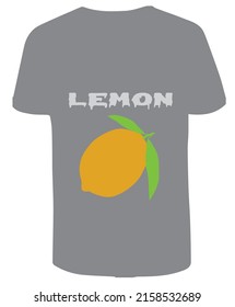 Lemon Vector Illustration t Shirt, Vektordesign