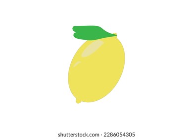 Vector de limón aislado en fondo blanco