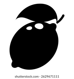 Vector de limón aislado sobre fondo blanco