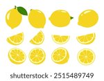 Lemon vector logo isolated on white background.