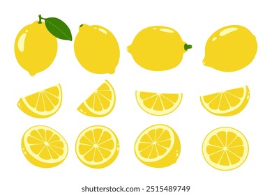 Lemon vector logo isolated on white background.