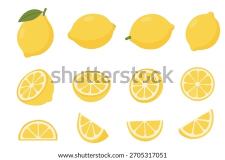 Lemon vector logo isolated on white background.	
