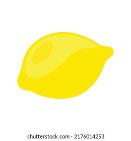 a lemon vector on a white background, a lemon vector is isolated.
