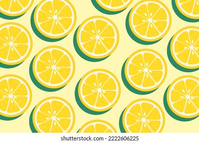 lemon vector pattern background design fruit natural