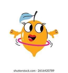 Lemon vector Sticker. Eps 10 file