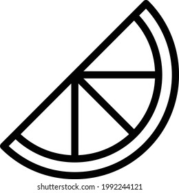lemon vector thin line icon