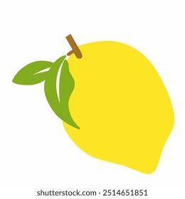 A lemon vector typically features a bright yellow lemon with smooth or slightly textured skin, often depicted whole or sliced to showcase its juicy, segmented interior. 