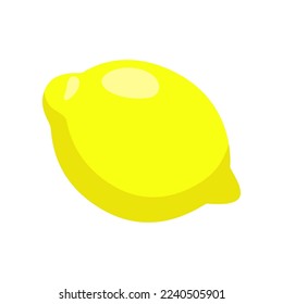 Limón con ilustración vectorial de vitamina C. Dibujo de dibujos animados de antioxidante orgánico enriquecido, limón. Comida, nutrición, concepto de dieta