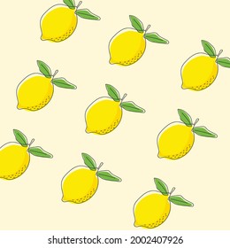Lemon Wallpaper Background Design Illustration