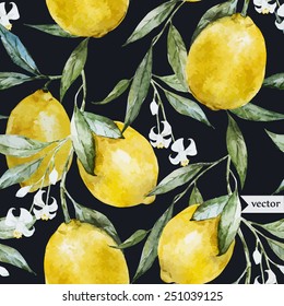 lemon, watercolor  background, fruit, wallpaper, painting, drawing