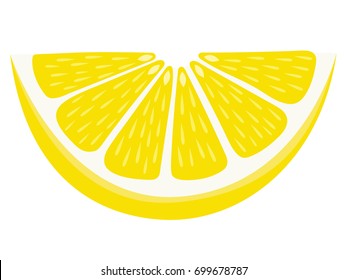 Lemon Wedge - Isolated