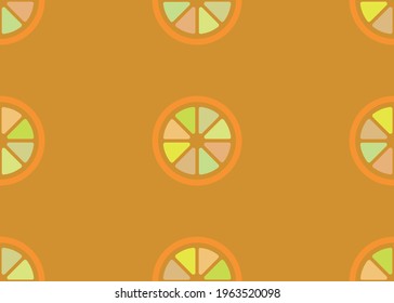 Lemon wedges. Seamless background for packaging and fabric design.