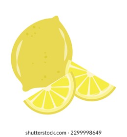 Lemon whole and cut into halves