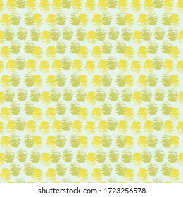 Lemon yellow and lime green dots seamless vector pattern on a light background. Surface print design for happy summertime fabrics, stationery, and packaging.