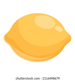 Lemon zinc icon cartoon vector. Food mineral. Zn element