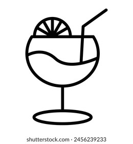 Lemonada Vektorgrafik Line Icon Design