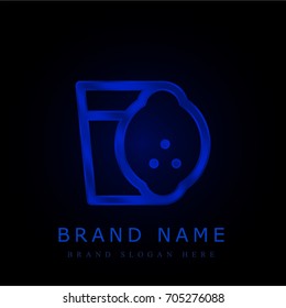 Lemonade blue chromium metallic logo